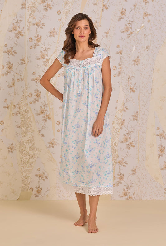 Eileen West Riviera Floral Nightgown