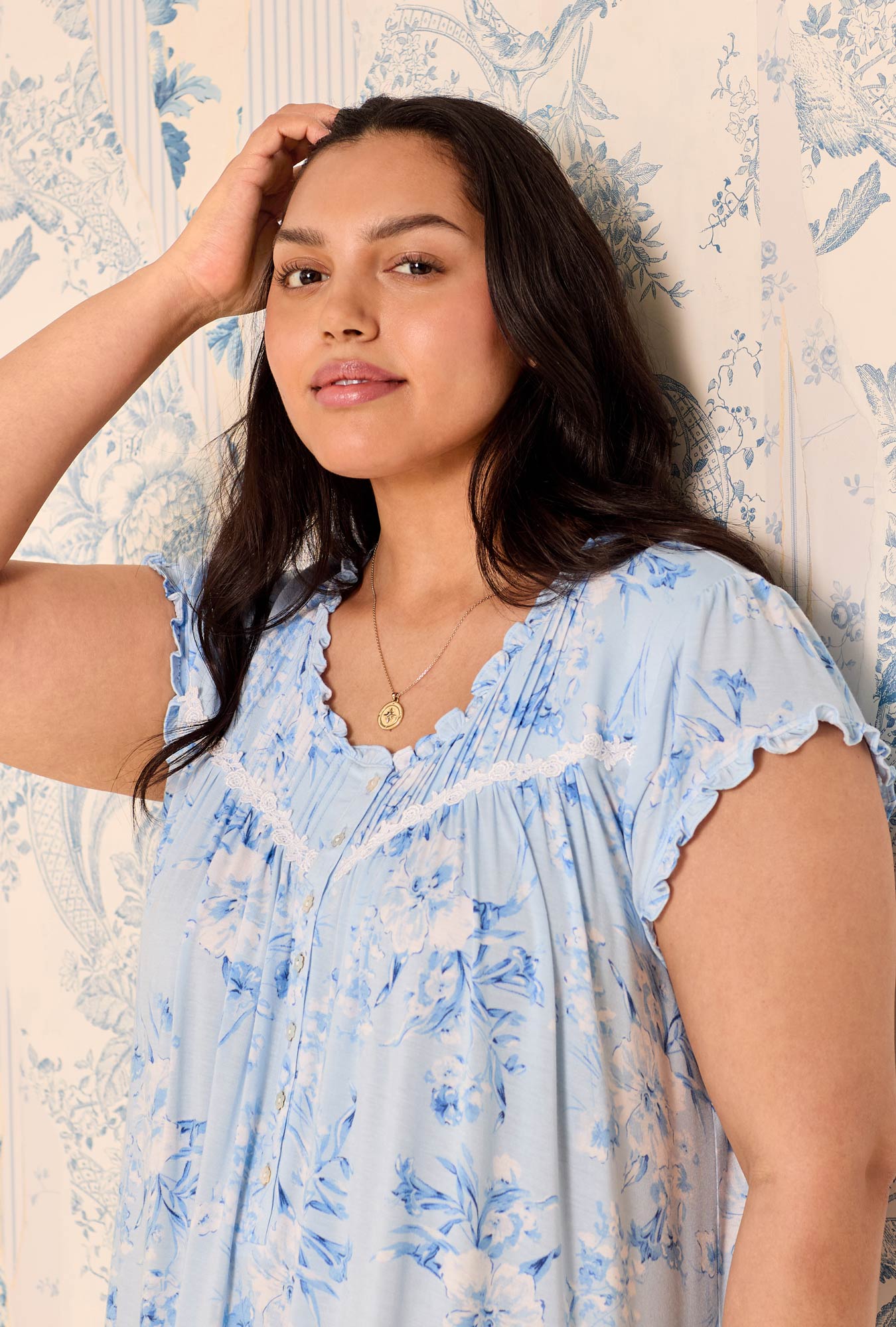 Eileen West Blue Haven Tencel™ Modal Waltz Nightgown