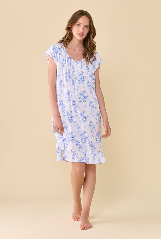 Eileen West Blue Carnations Chemise