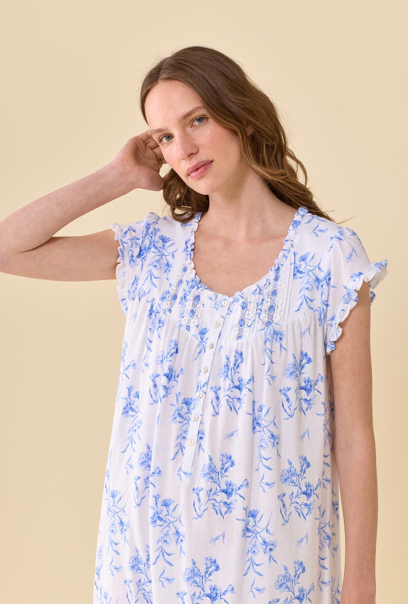 Eileen West Blue Carnations Chemise
