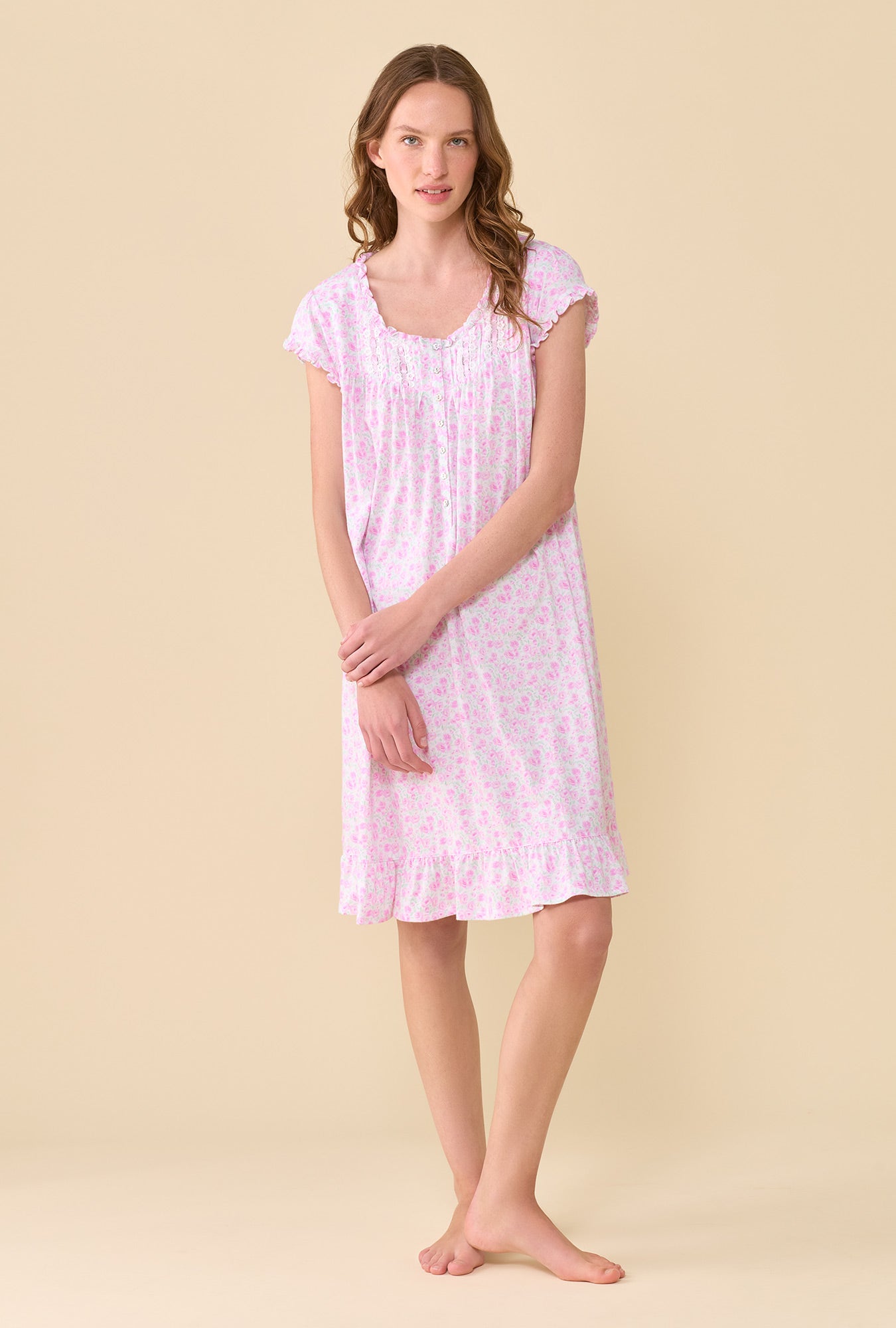 Eileen West Pink Poppies Chemise