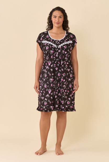 Eileen West Vintage Vine Cap Sleeve Chemise