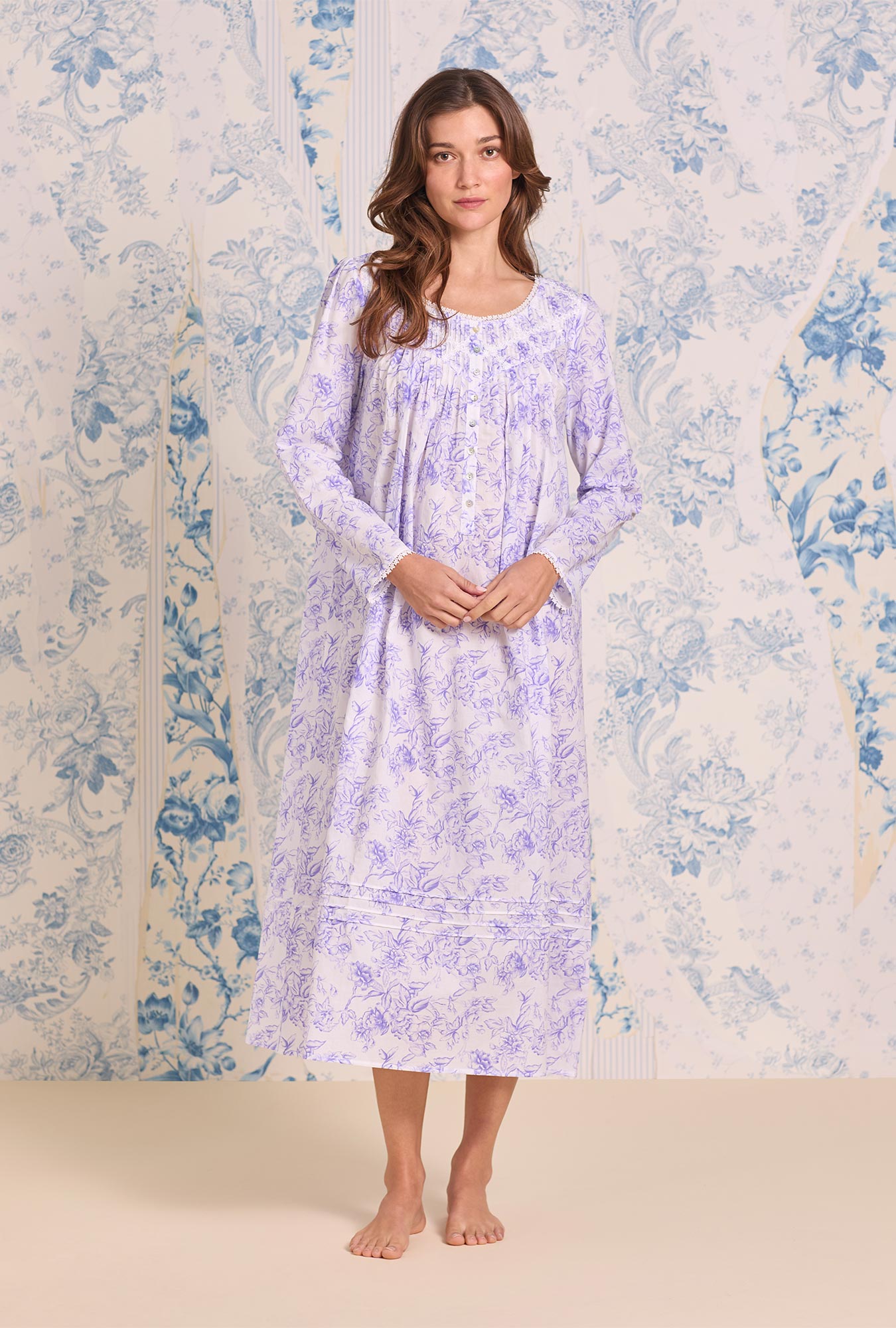 Eileen West Poetic Long Sleeve Ballet Nightgown