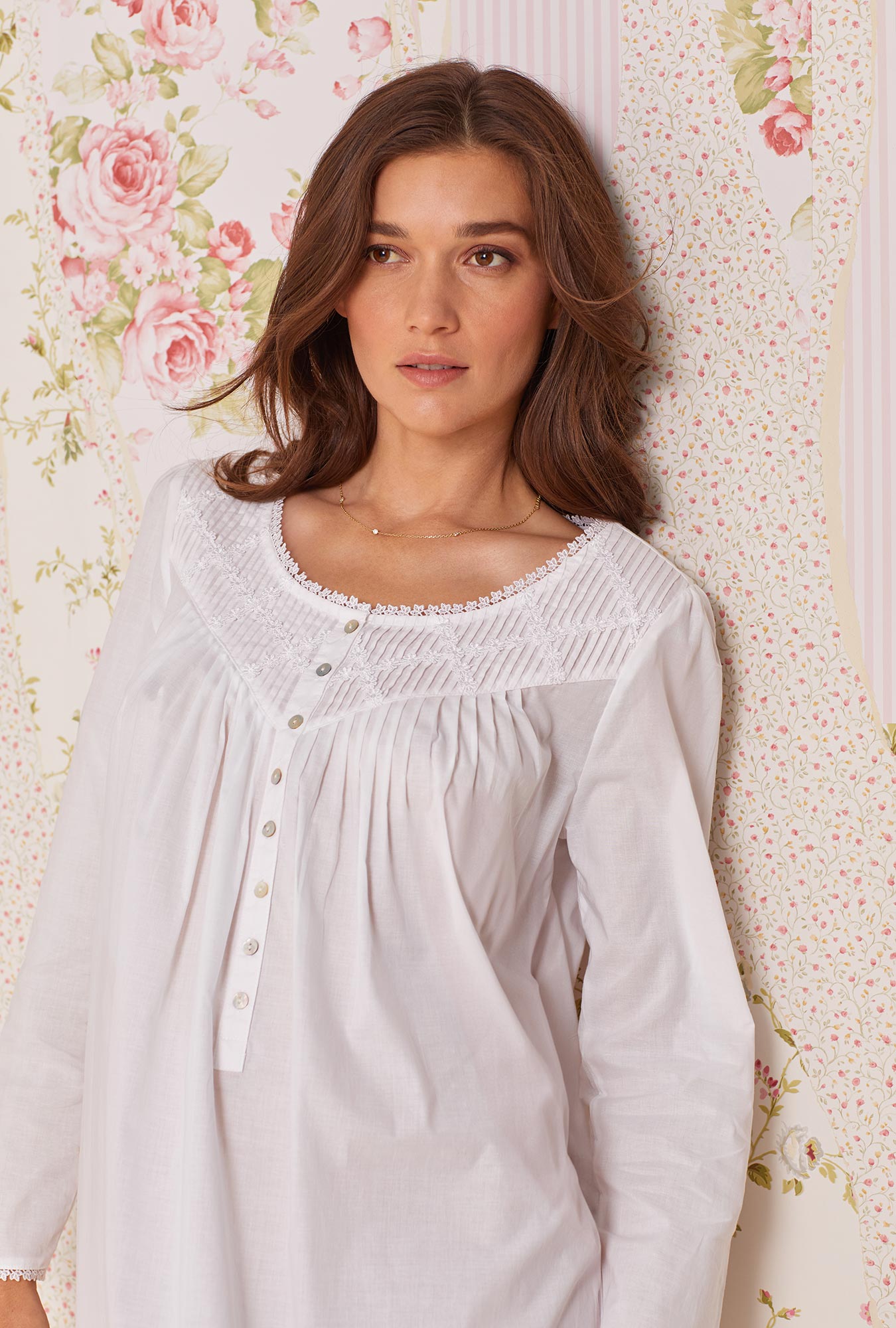 Eileen West Poetic Long Sleeve Ballet Nightgown