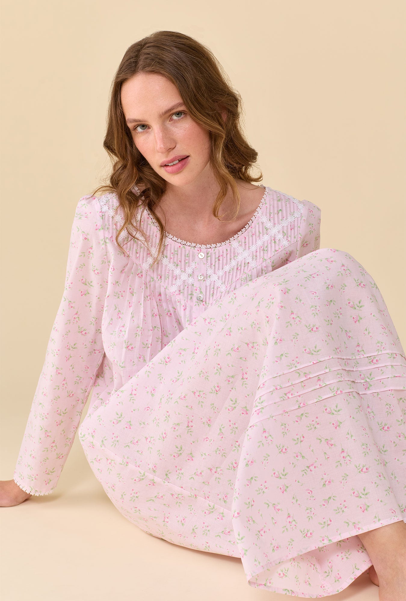 Eileen West Poetic Long Sleeve Ballet Nightgown