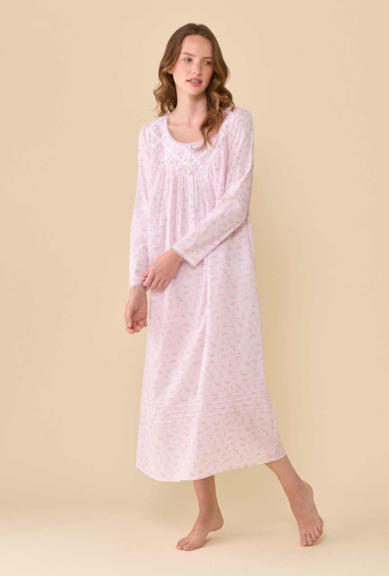 Eileen West Poetic Long Sleeve Ballet Nightgown