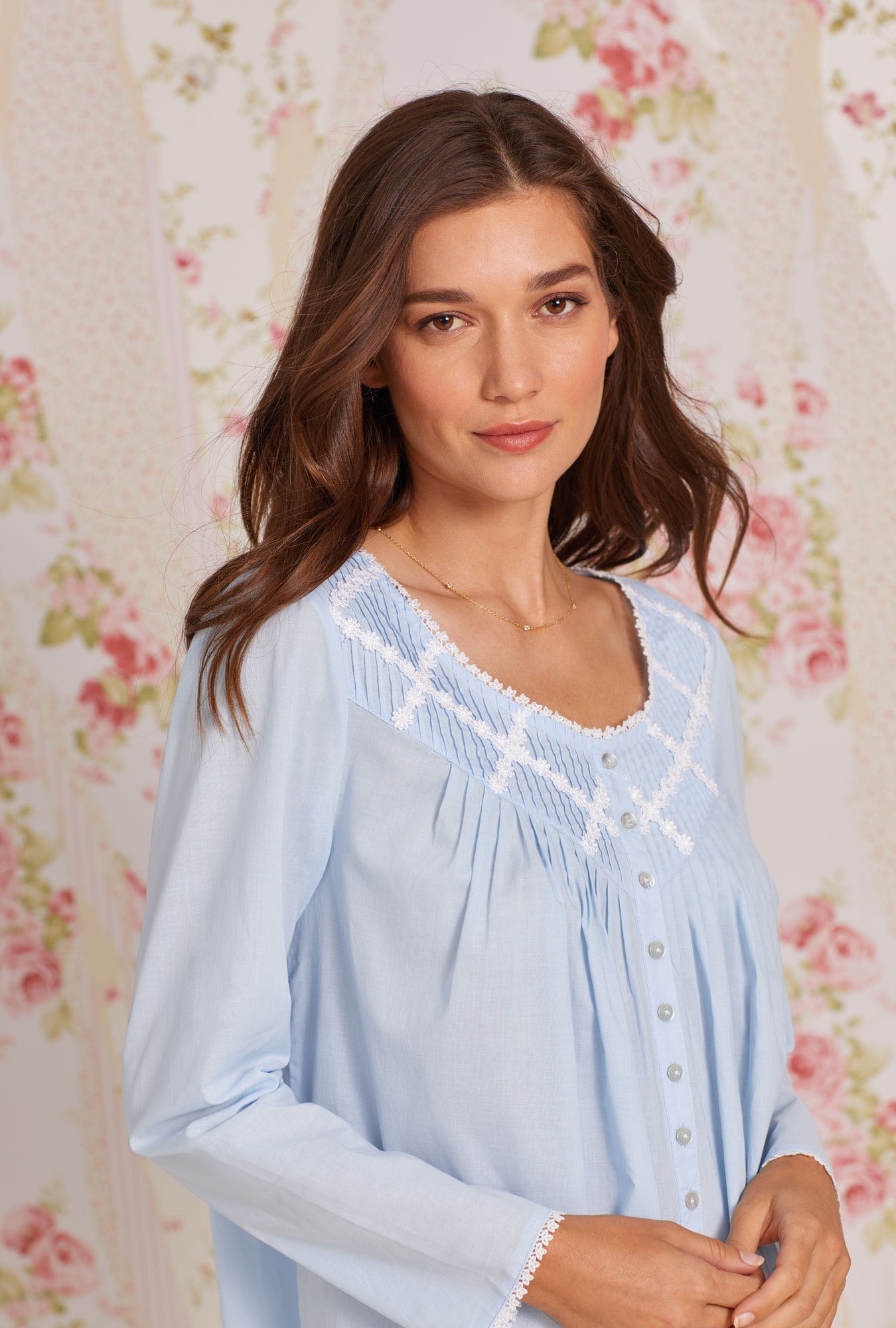 Eileen West Poetic Long Sleeve Ballet Nightgown