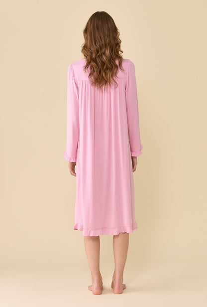 Eileen West Dusty Rose Long Sleeve Nightgown