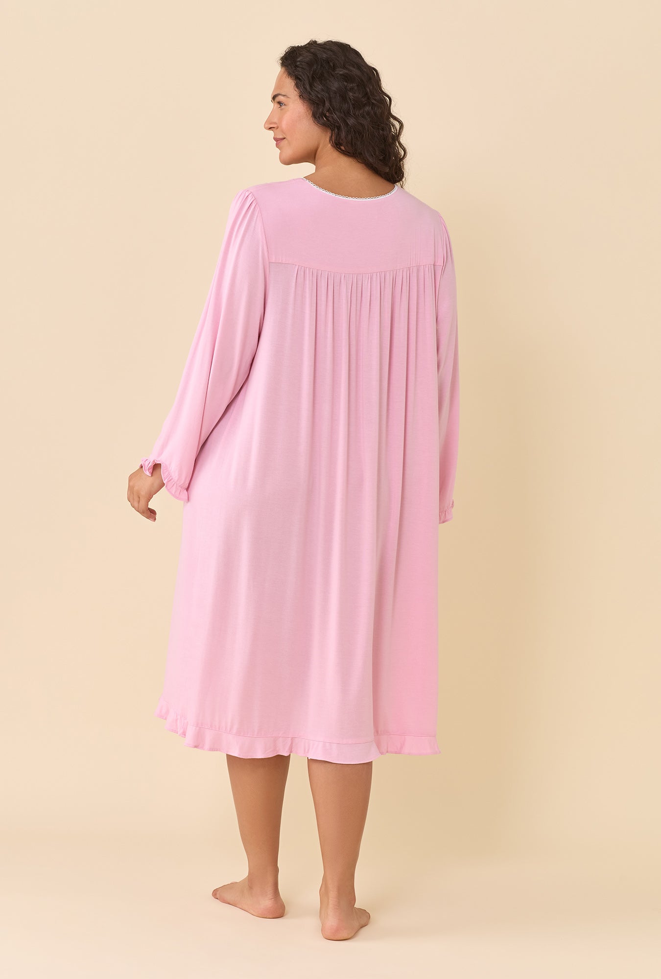 Eileen West Dusty Rose Long Sleeve Nightgown