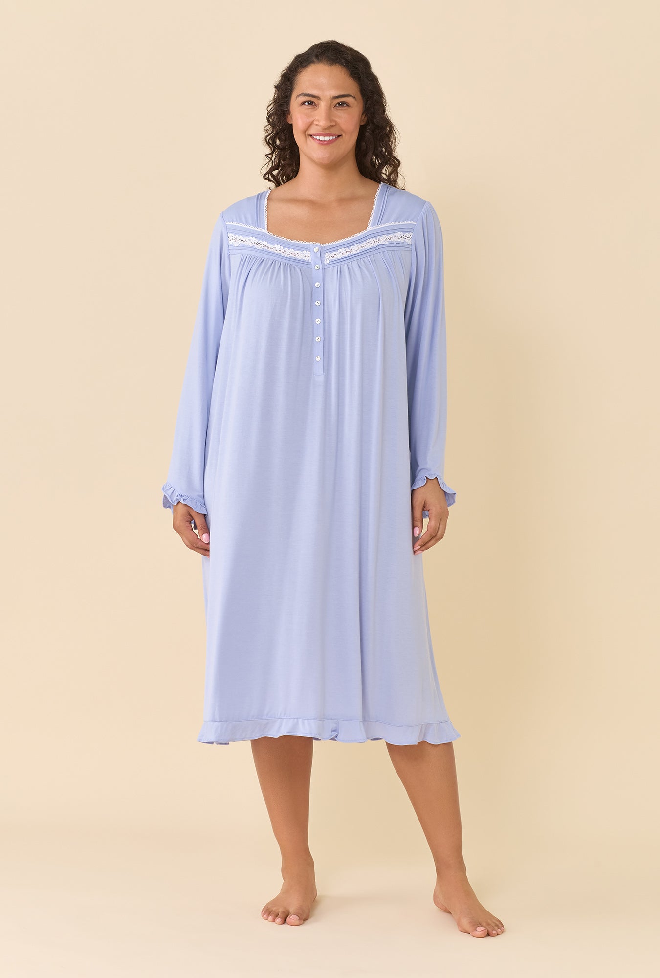Eileen West Peri Long Sleeve Nightgown