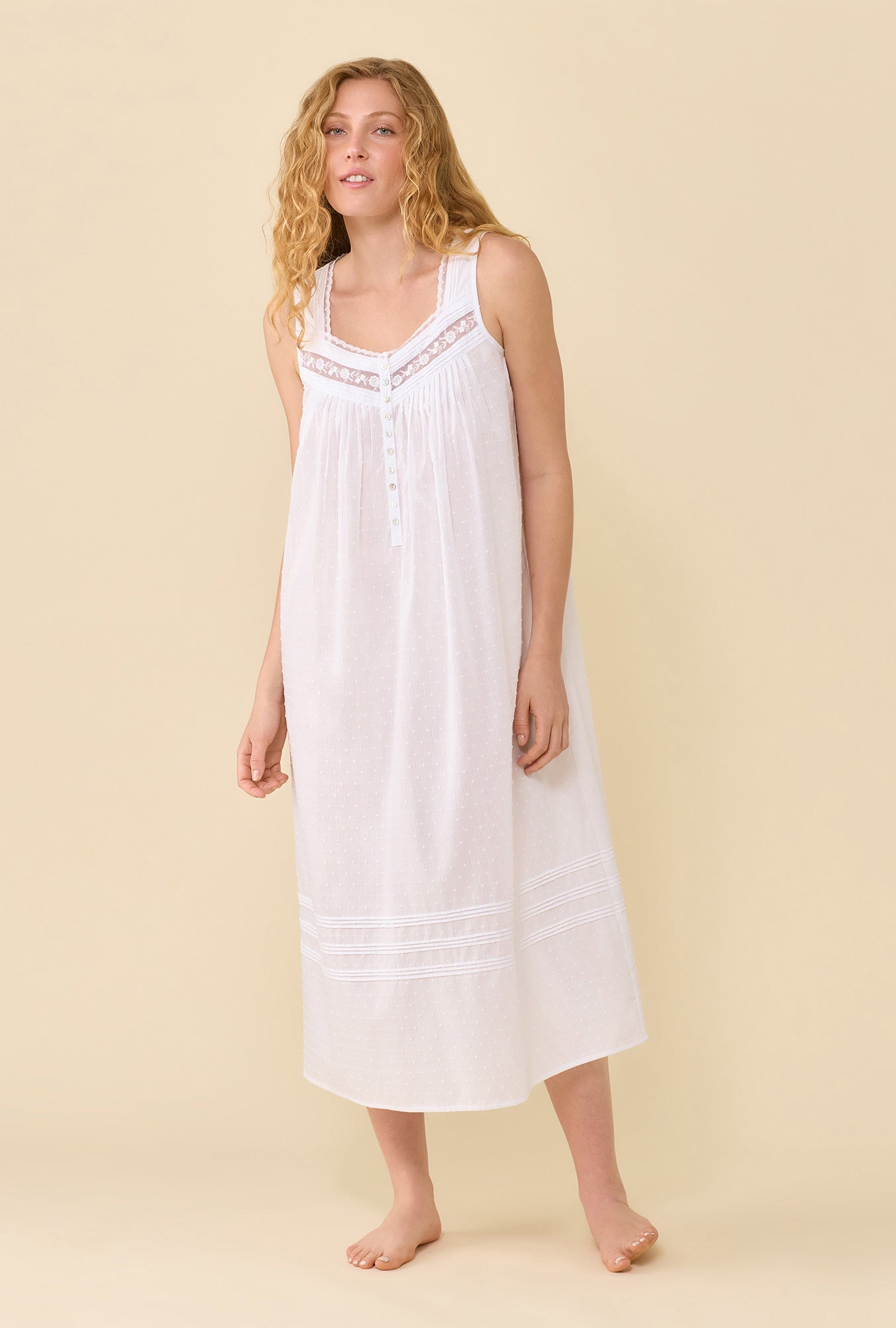 Eileen West The Eileen Swiss Dot Nightgown