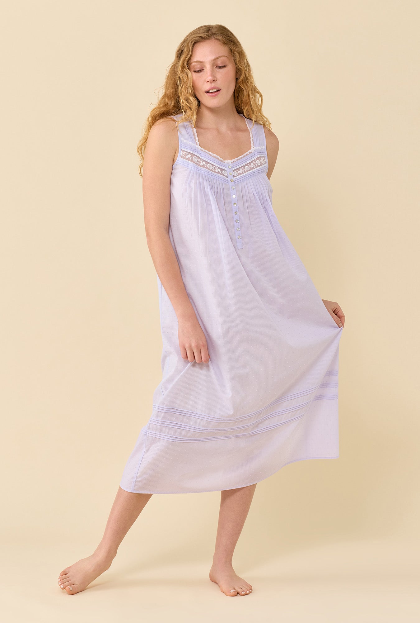 Eileen West The Eileen Swiss Dot Nightgown