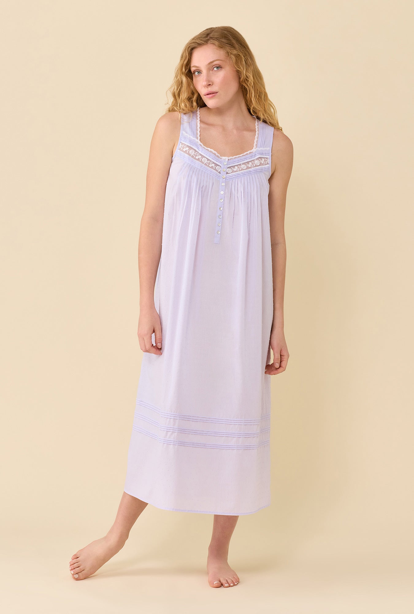 Eileen West The Eileen Swiss Dot Nightgown