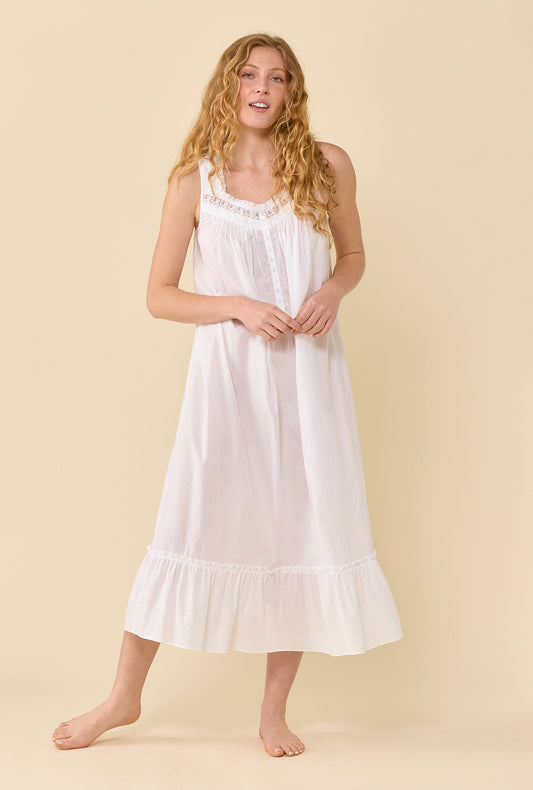 Eileen West The Eileen Soft White Nightgown