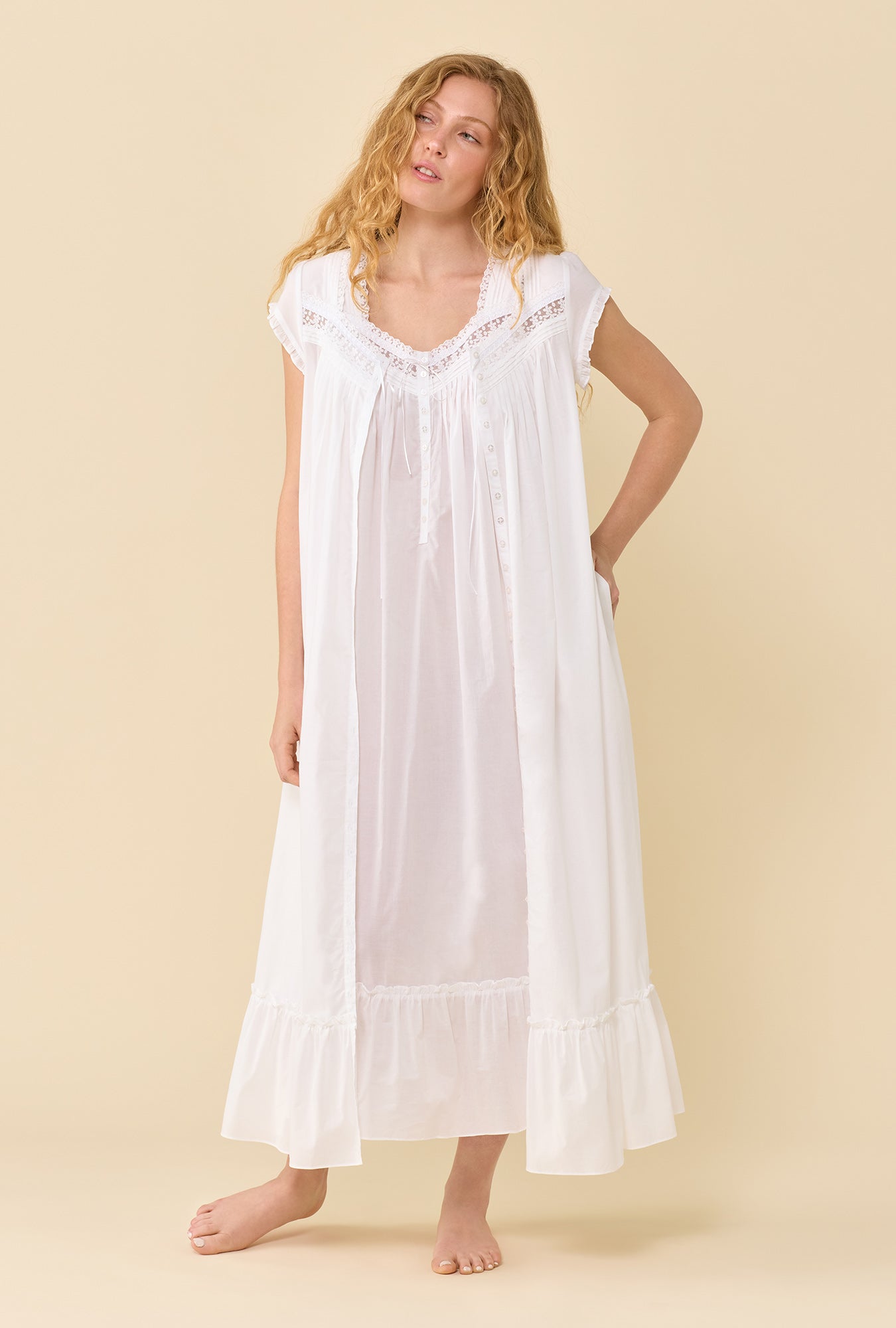 Eileen West The Eileen Soft White Nightgown