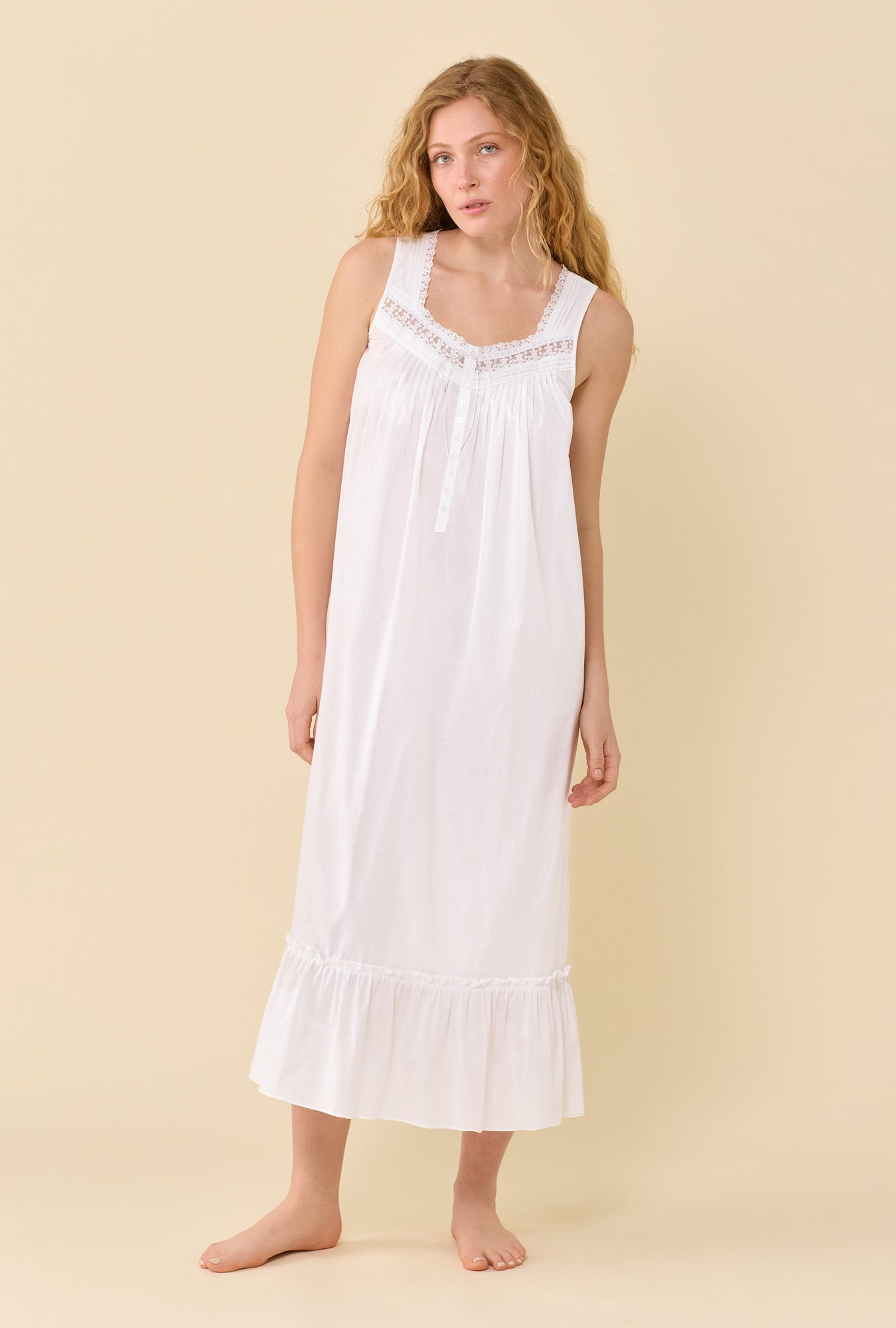 Eileen West The Eileen Soft White Nightgown