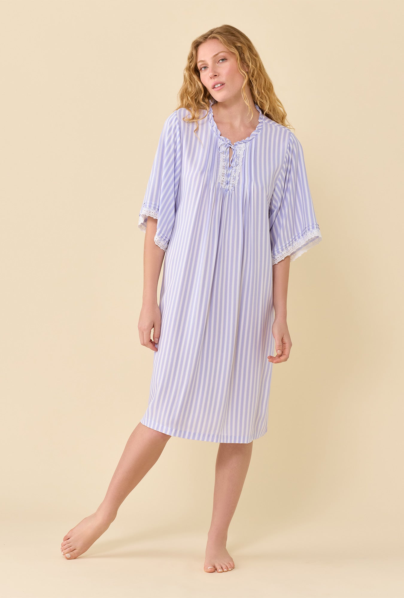 Eileen West Provence Stripe Caftan