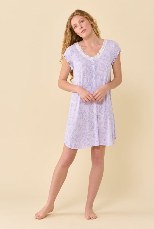 Eileen West Lavender Bloom Nightshirt