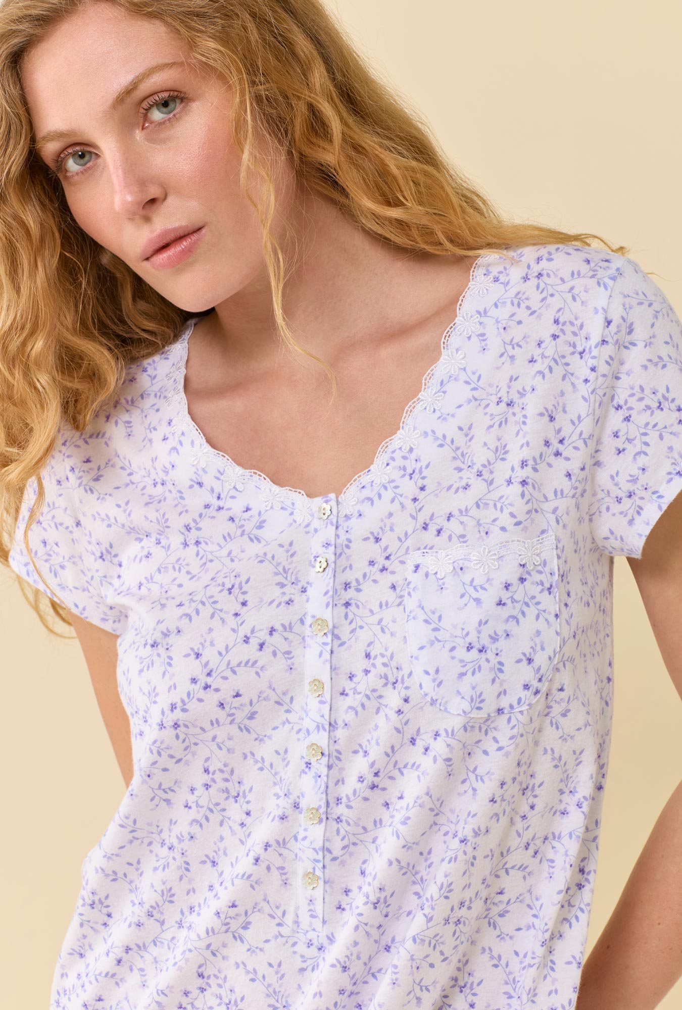 Eileen West Peri Vines Nightshirt
