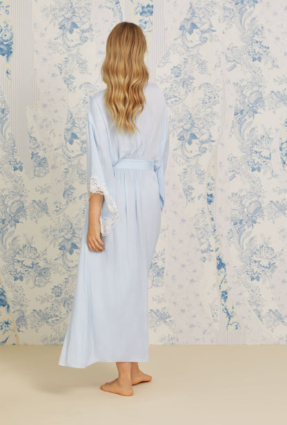 Eileen West Santorini Satin Wrap Robe