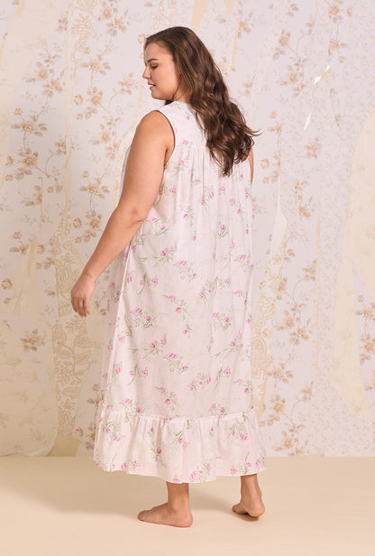 Eileen West The "Eileen" Vintage Bouquet Cotton Lawn Ballet Nightgown