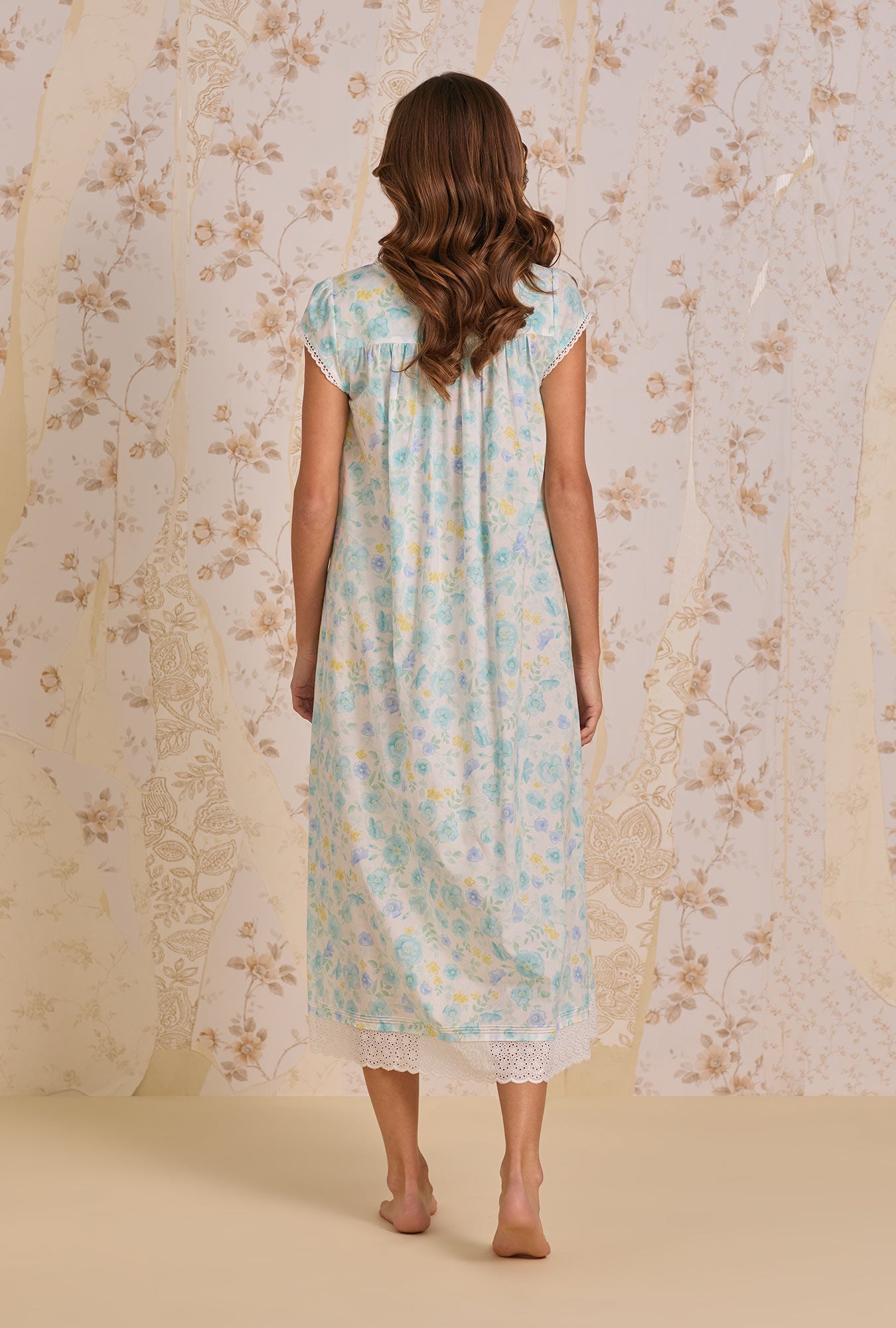 Eileen West Springwater Floral Nightgown