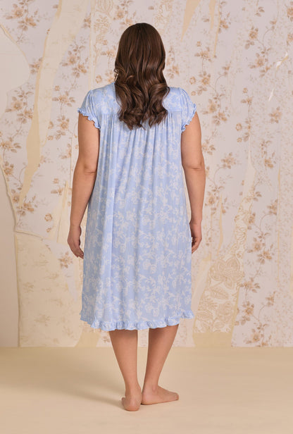 Eileen West Blue Haven Tencel™ Modal Cap Sleeve Waltz Nightgown