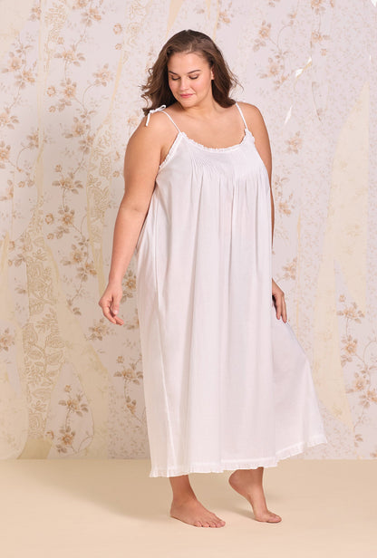 Eileen West The "Lucille" Iconic White Cotton Lawn Ballet Nightgown
