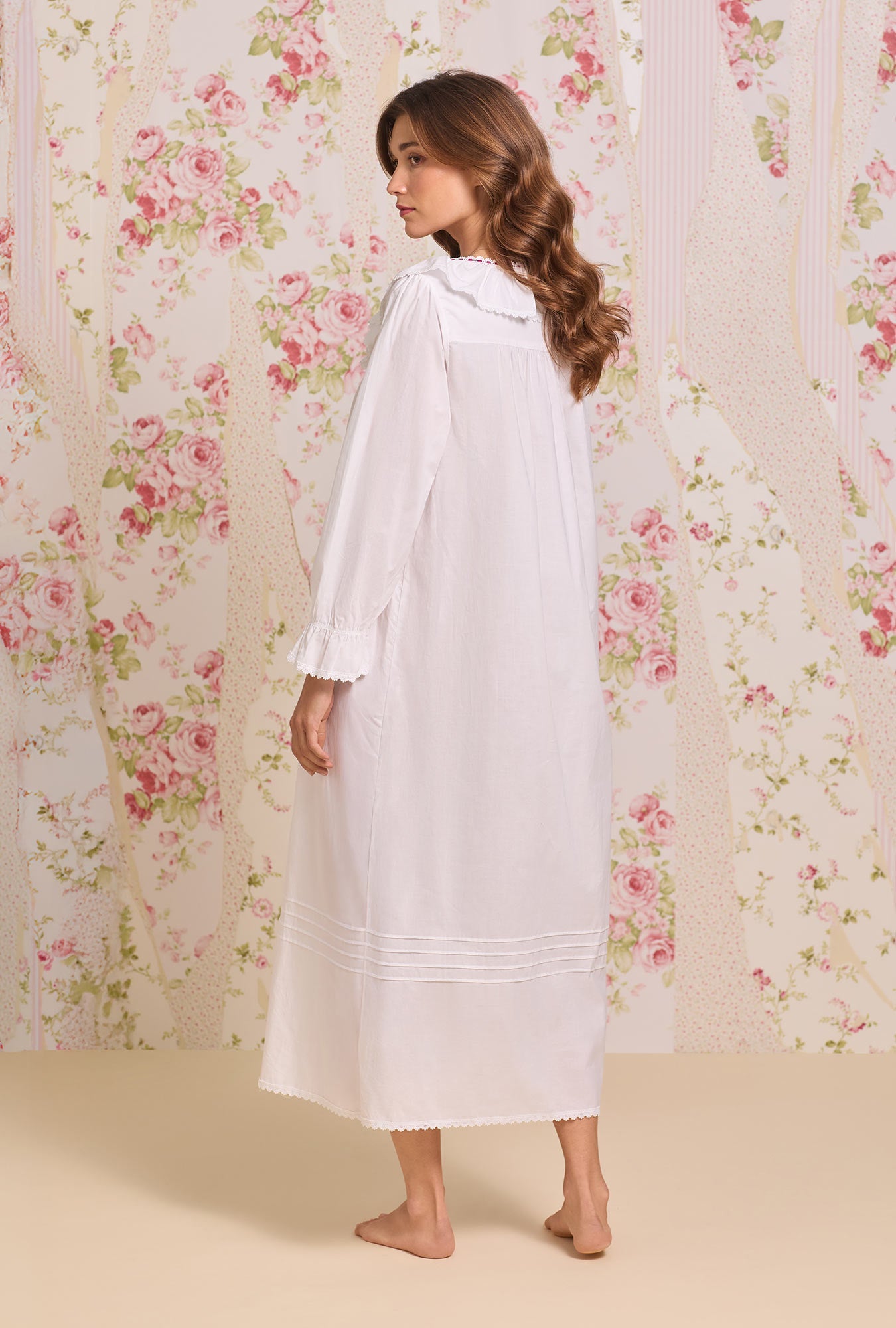 Eileen West The "Clara" Iconic White Cotton Lawn Nightdress