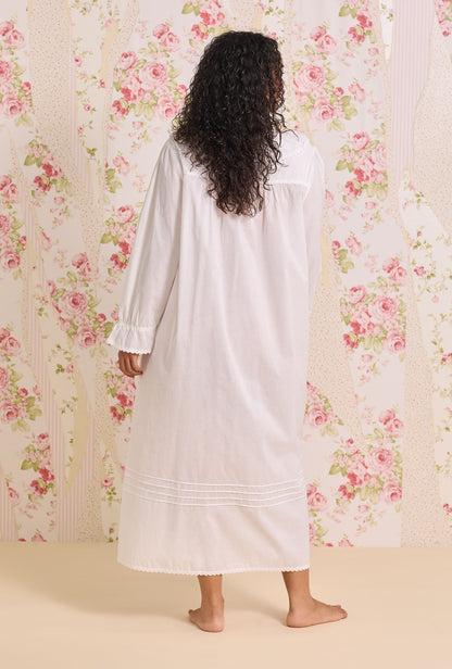 Eileen West The "Clara" Iconic White Cotton Lawn Nightdress