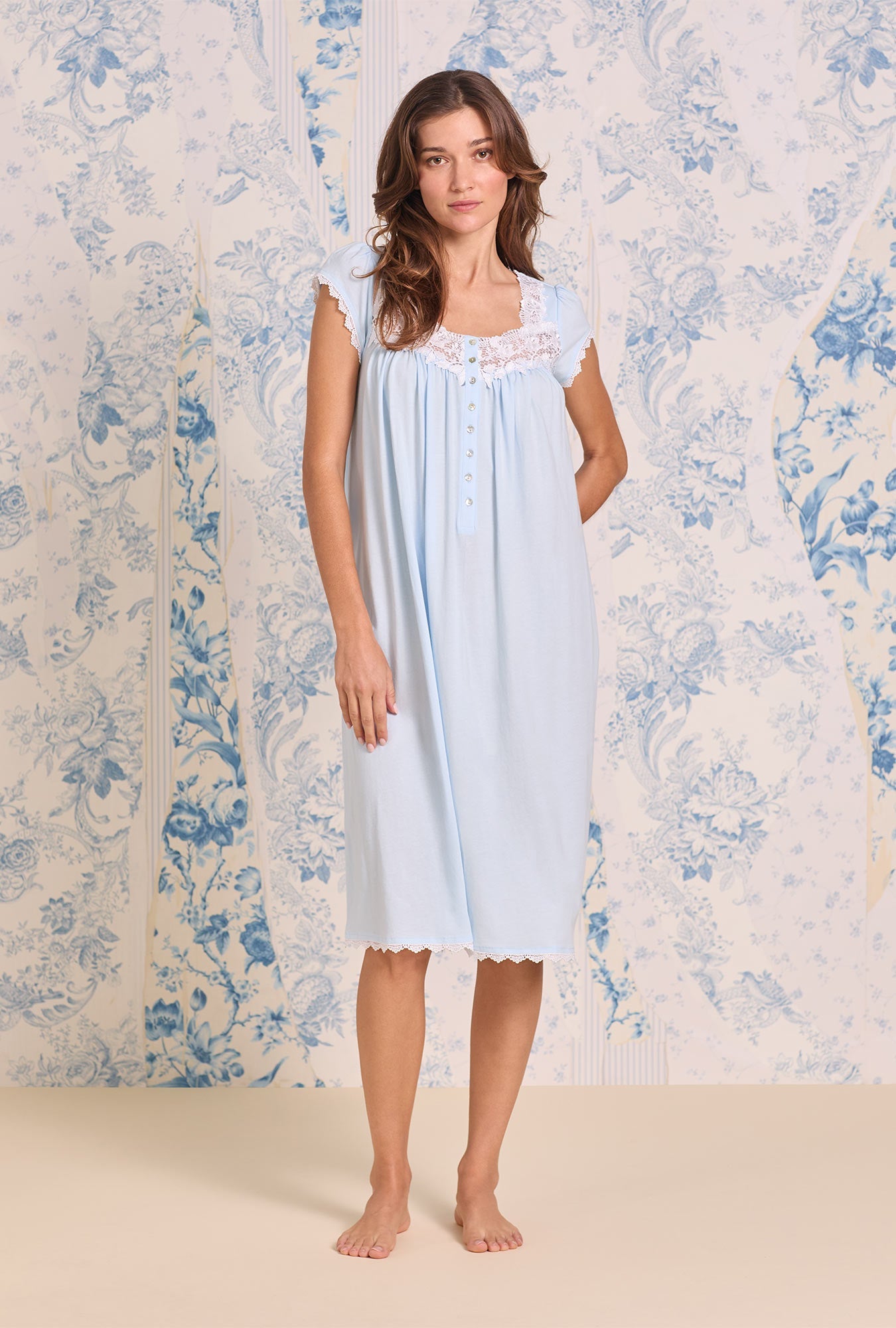 Eileen West Villa Blanca Waltz Knit Nightgown