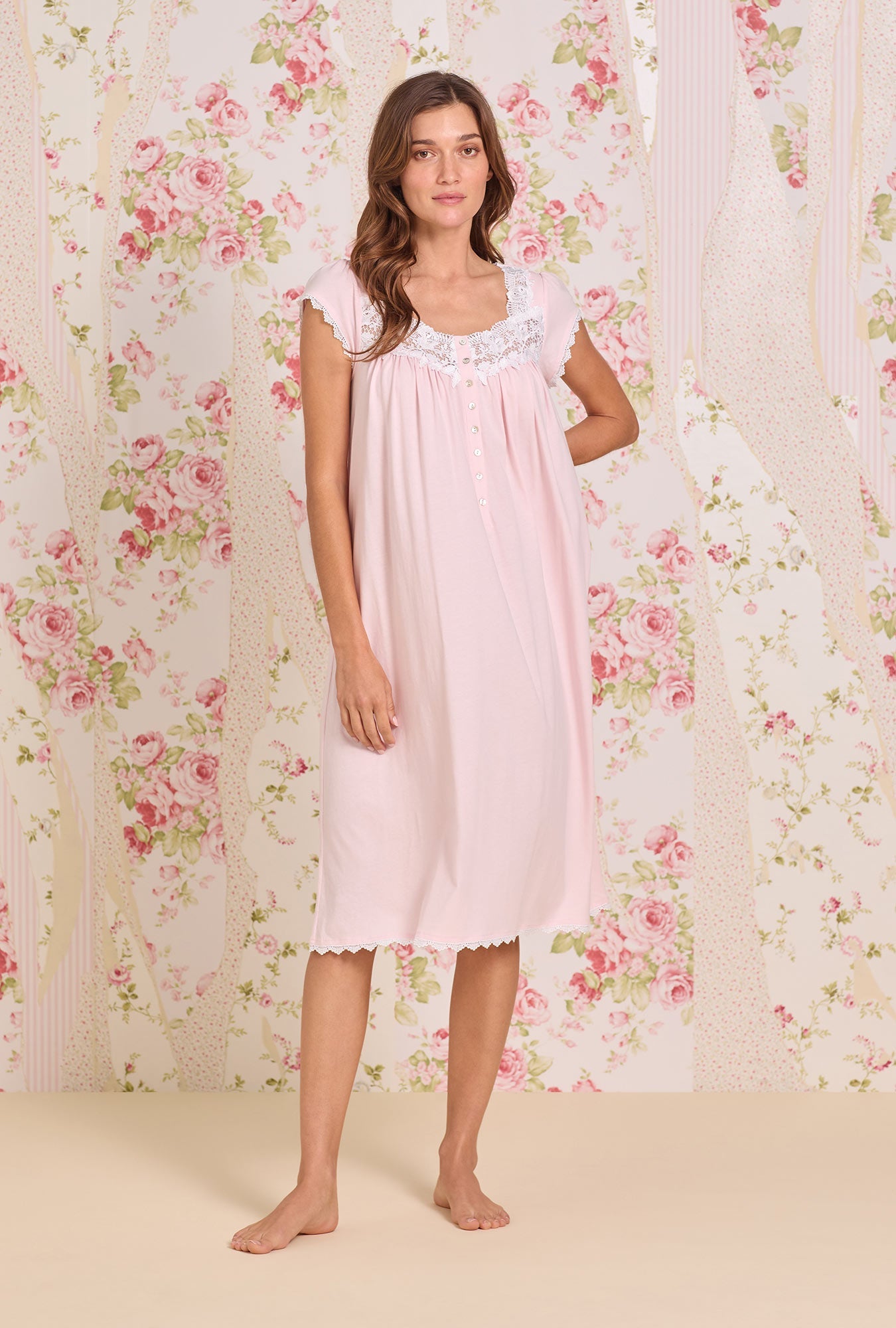 Eileen West Villa Blanca Waltz Knit Nightgown