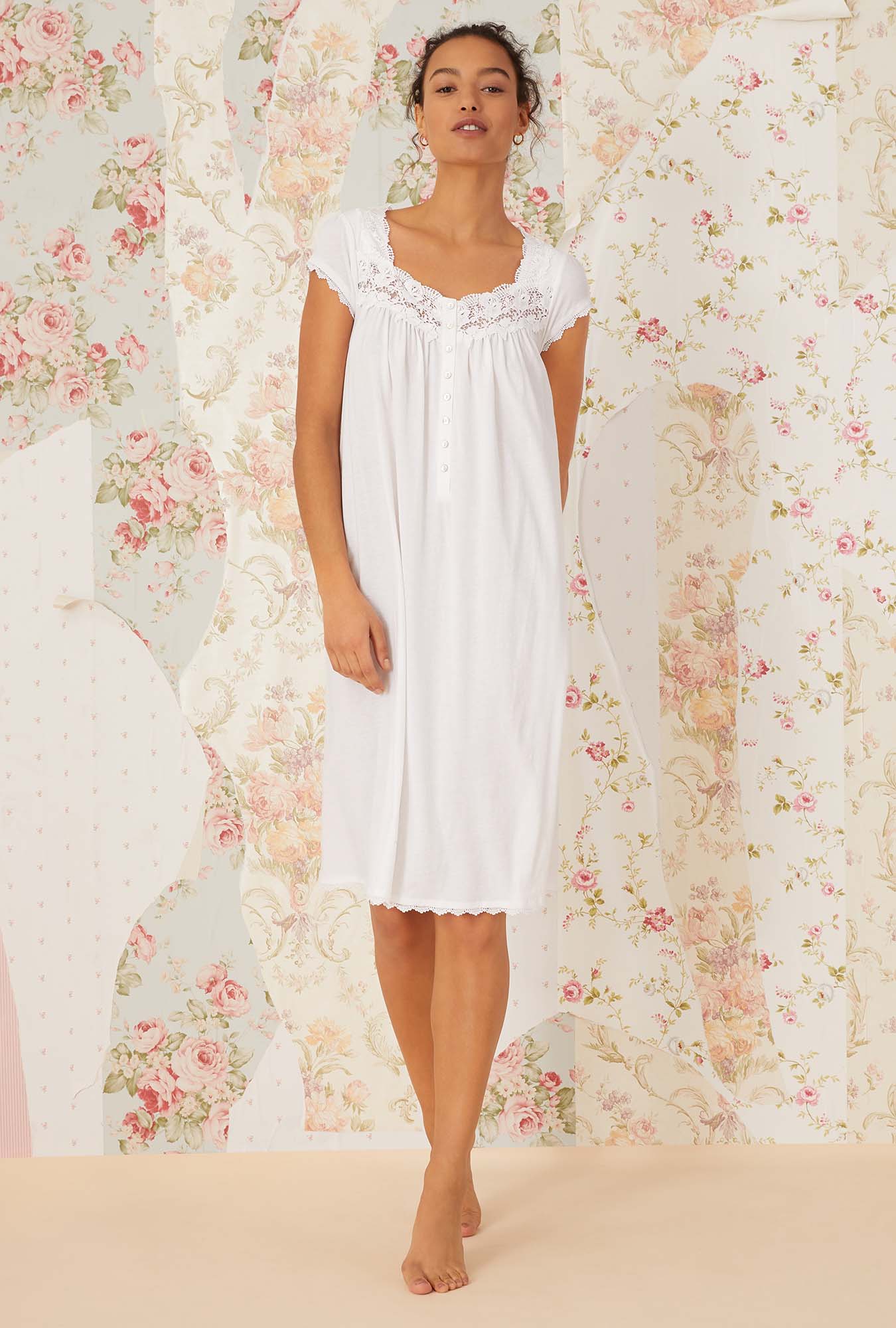 Eileen West Villa Blanca Waltz Knit Nightgown