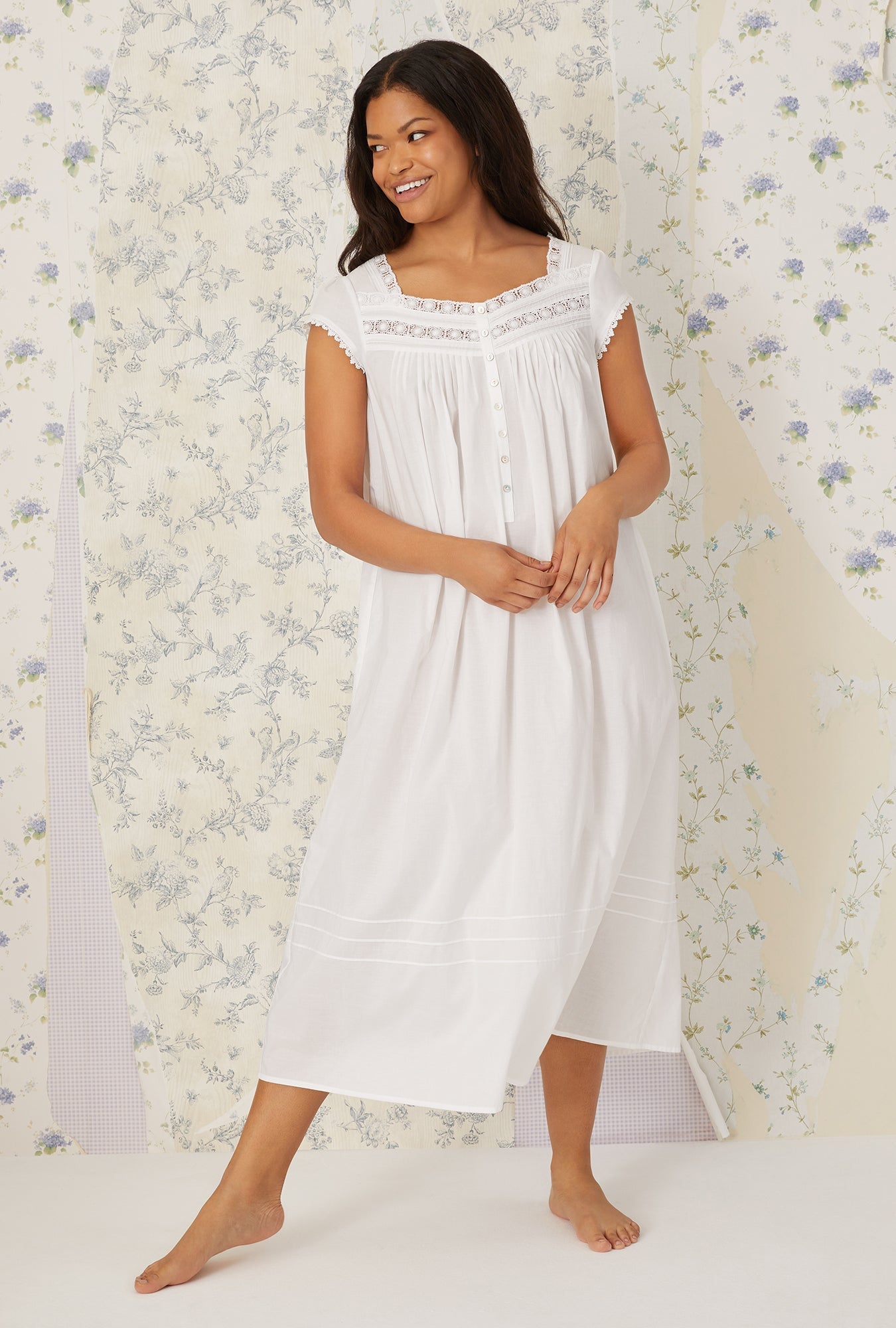 Eileen West Heirloom Dream Cap Sleeve Nightgown