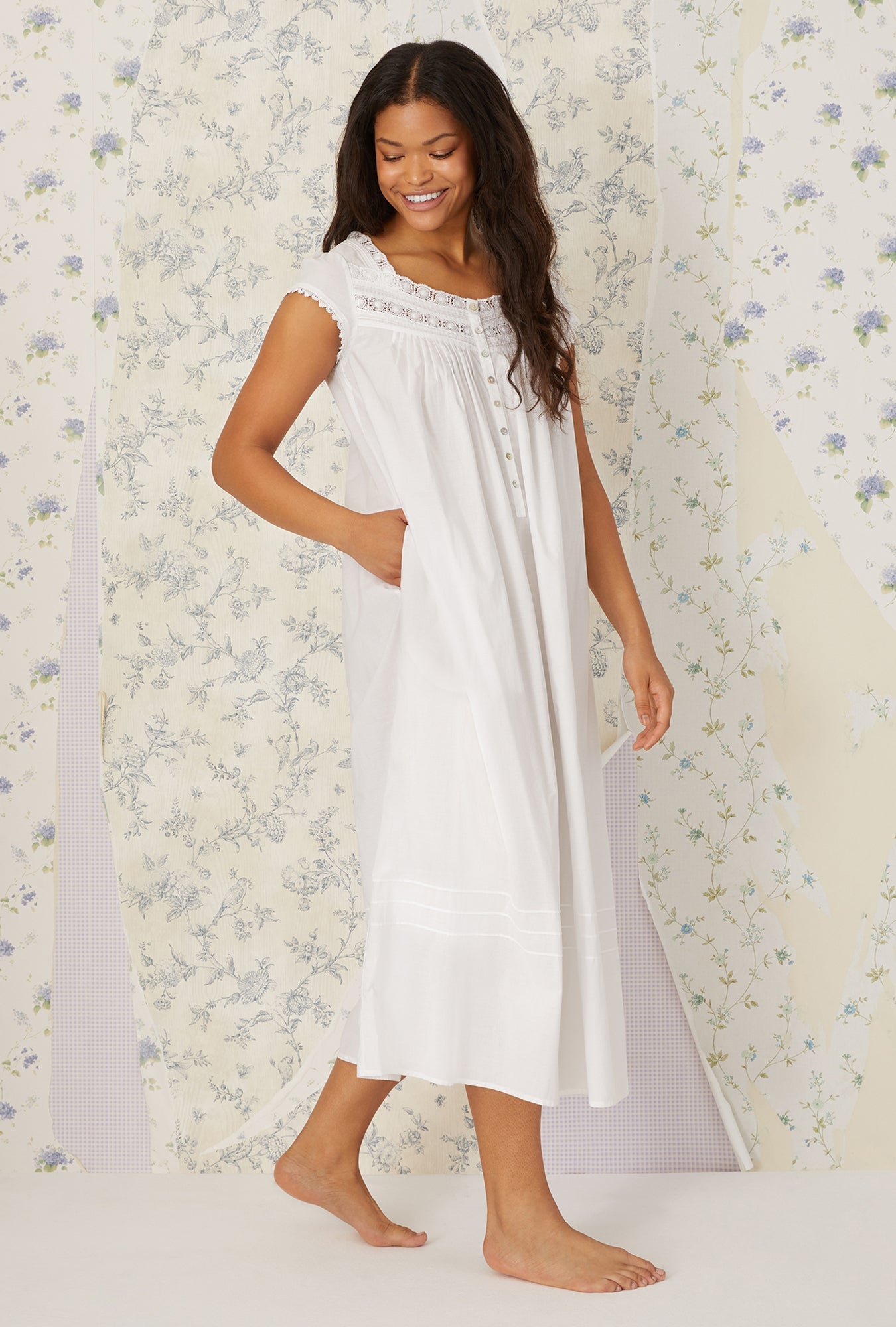 Eileen West Heirloom Dream Cap Sleeve Nightgown