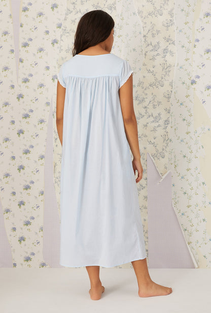 Eileen West Florentine Lace Cap Sleeve Gown