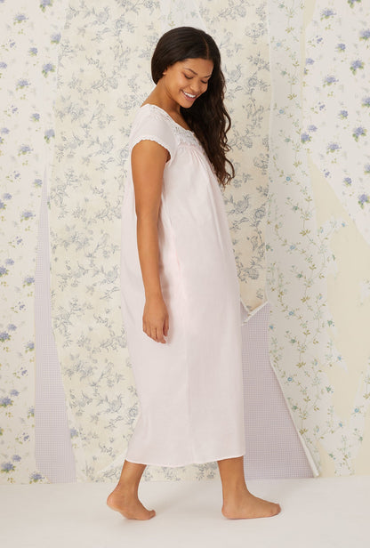 Eileen West Florentine Lace Cap Sleeve Gown