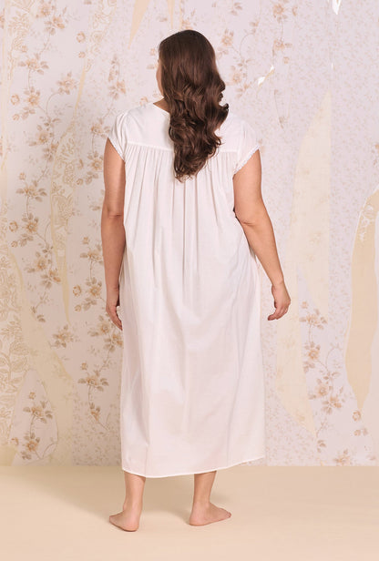 Eileen West Florentine Lace Cap Sleeve Gown