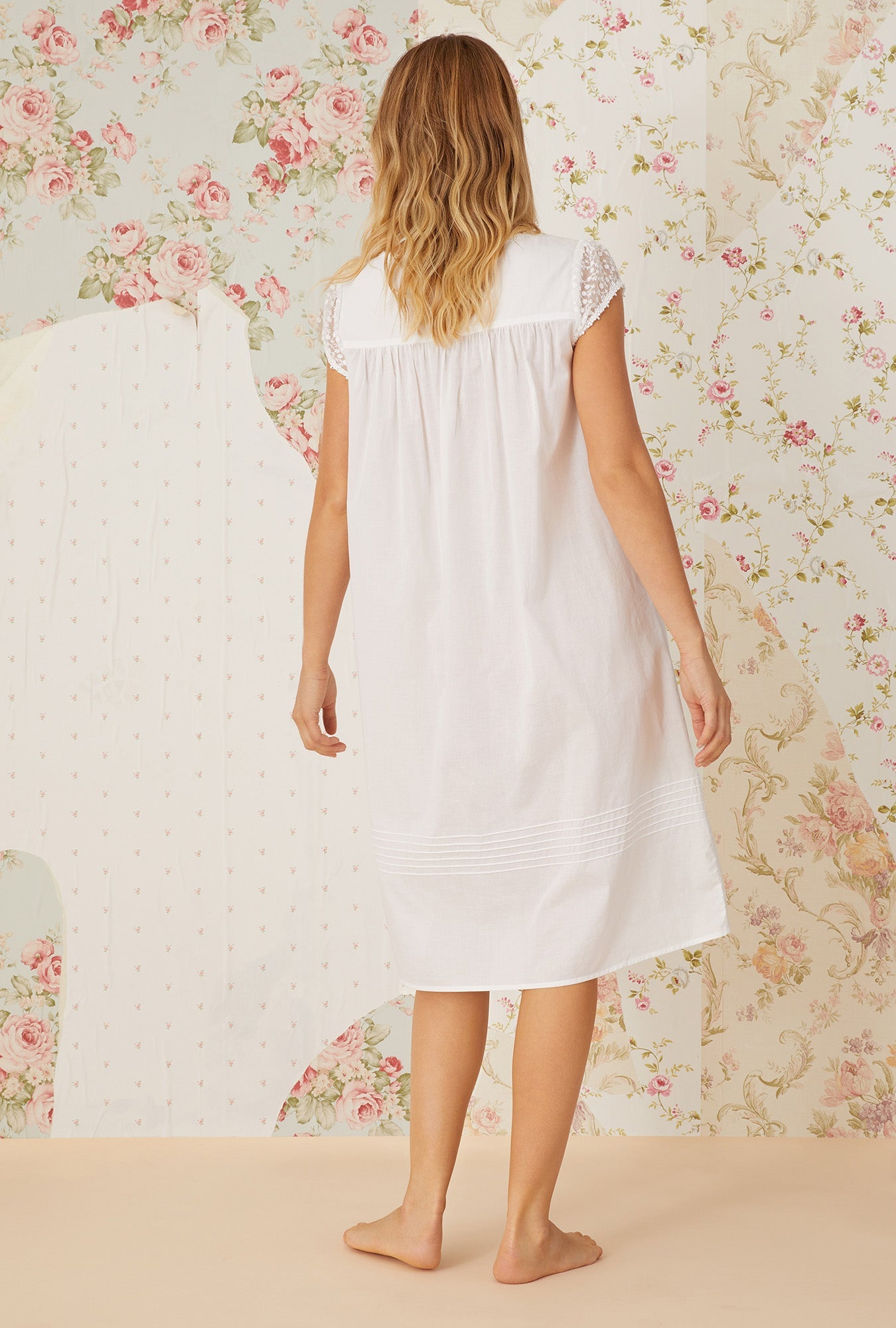 Eileen West Lace Daydream White Cotton Waltz Nightgown