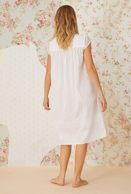 Eileen West Lace Daydream White Cotton Waltz Nightgown