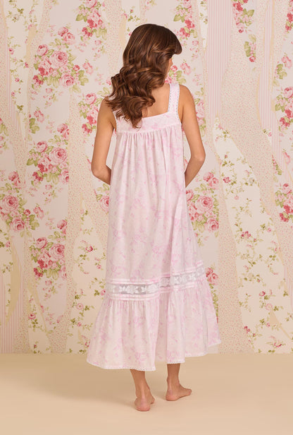Eileen West The "Adrianna" Blush Rose Cotton Lawn Ballet Nightgown