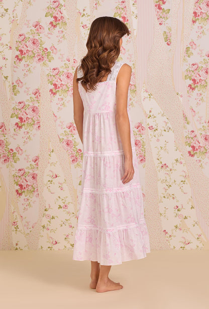 Eileen West The "Monica" Blush Rose Cotton Lawn Ballet Nightgown