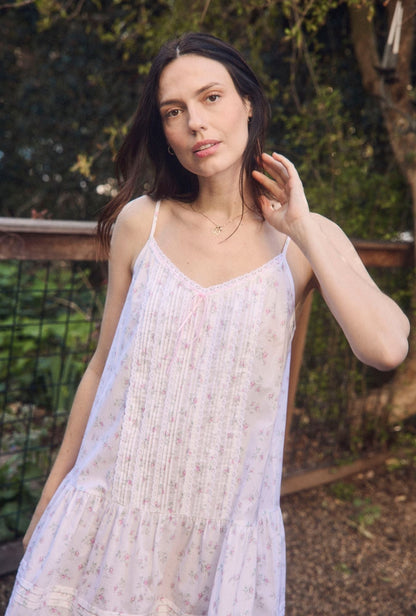 Eileen West The "Isabelle" Petite Rose Cotton Lawn Chemise