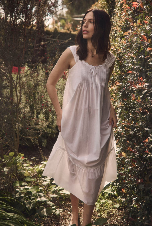 Eileen West The "Taylor" Iconic White Cotton Lawn Ballet Nightgown