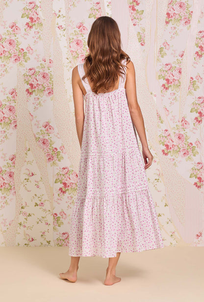 Eileen West The "Josephine" Sweet Ditsy Cotton Lawn Ballet Nightgown