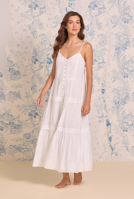 Eileen West The "Esme" Iconic White Cotton Lawn Ballet Nightgown
