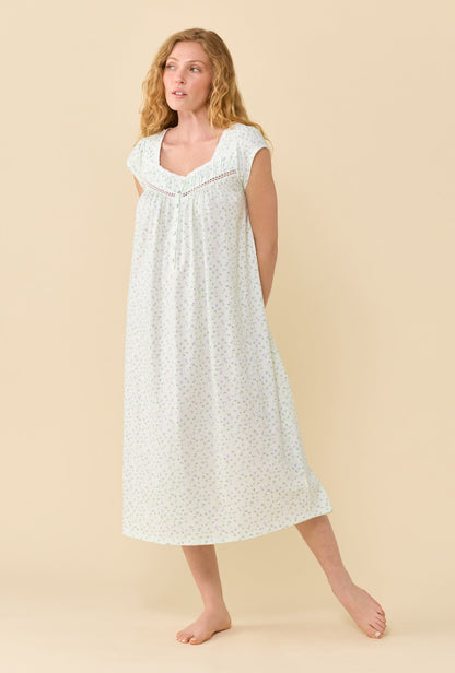 Eileen West Sage Posy Nightgown