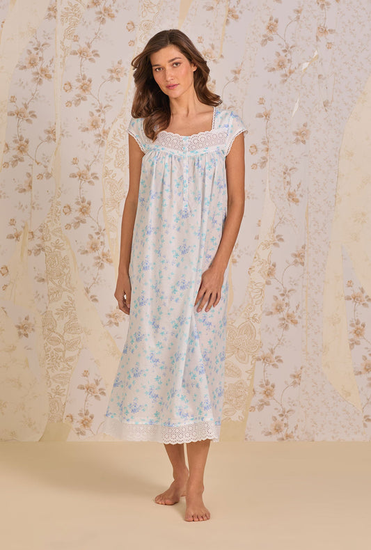 Eileen West Riviera Floral Nightgown