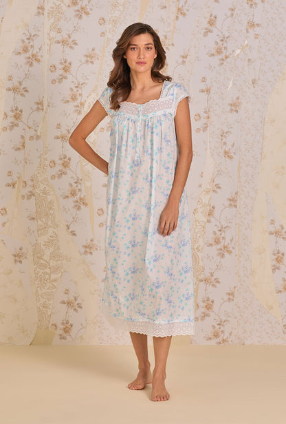 Eileen West Riviera Floral Nightgown