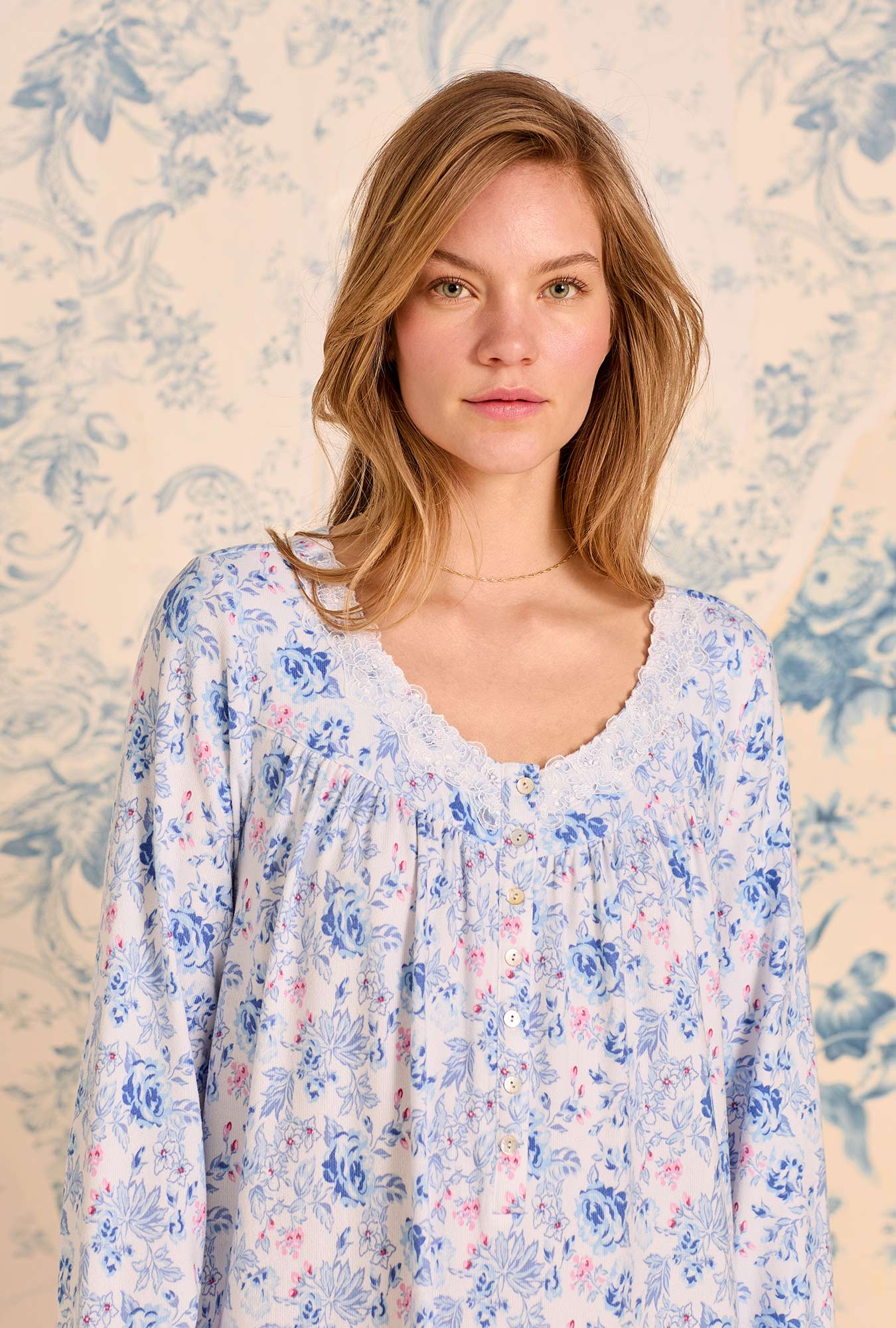 Eileen West Floral Whisper Dreamy Sweater Knit Chemise
